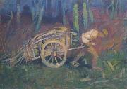 Ivan Grohar Moz z vozom oil painting on canvas